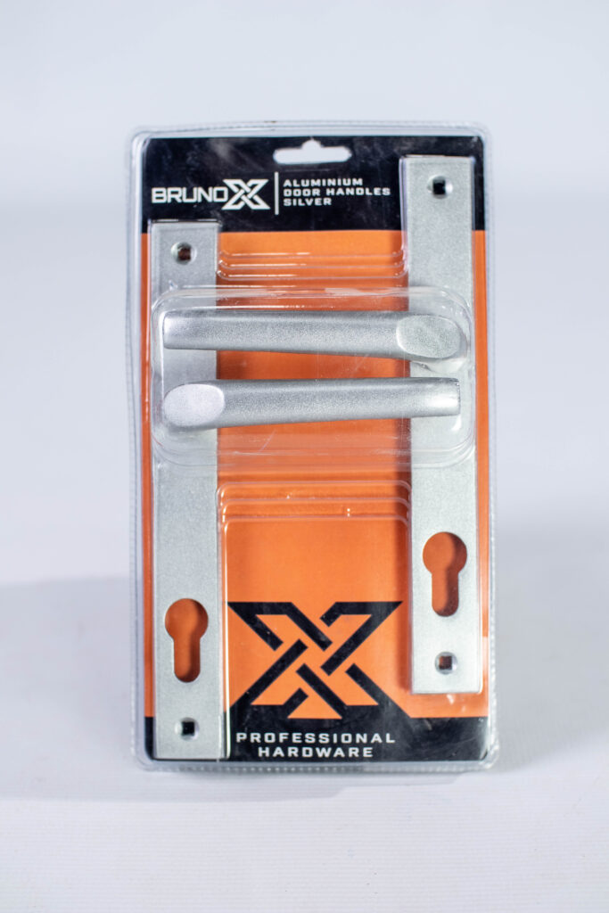 Aluminium Door Handle Silver Blister