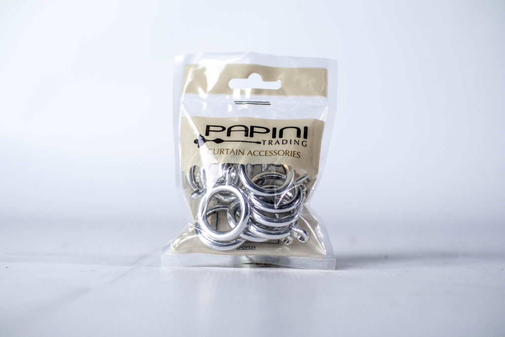 Curtain Rings 16mm Chromee 10pc