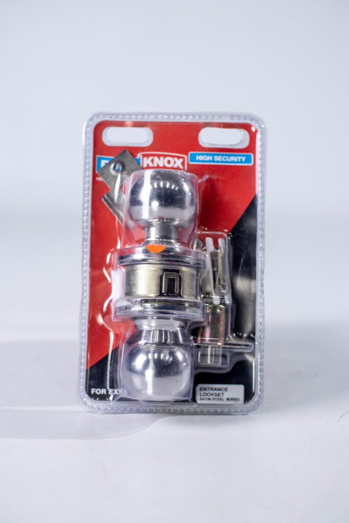 Entrance Lockset Satin Steel