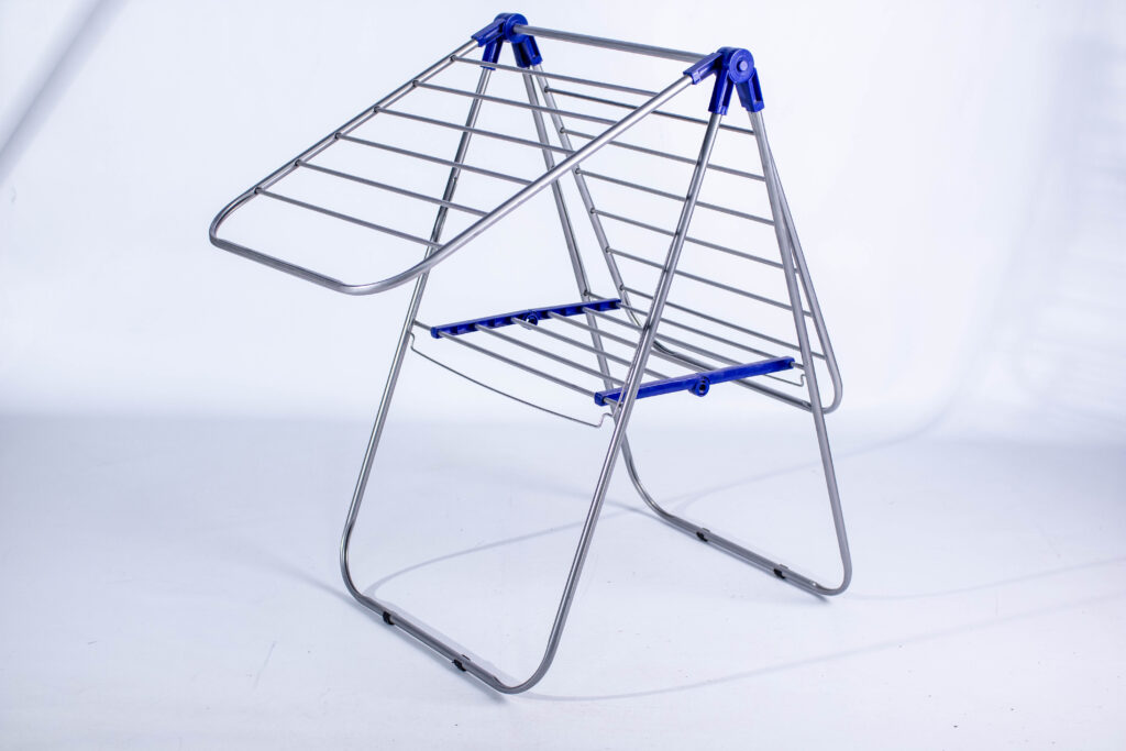 Clothes Horse Rack MLT Plastic Silver