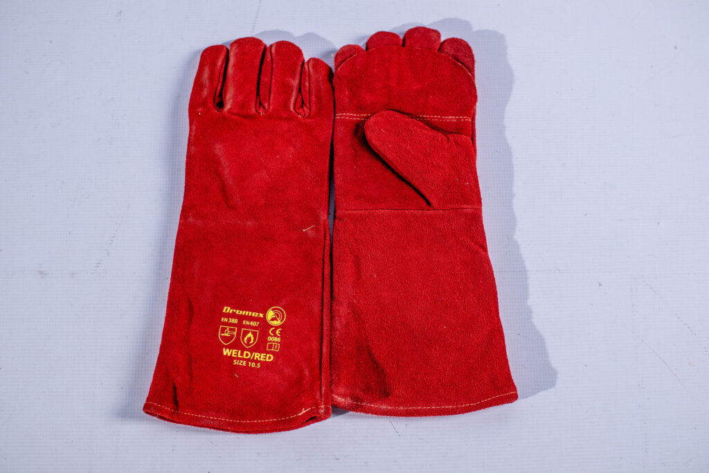 Glove Red Leather