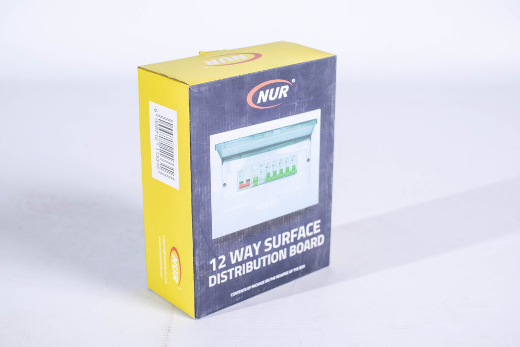 Nur DB Surface 12 Way Complete DIN Rail