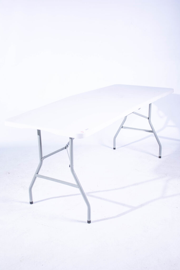 Table Folding 180x73mm White
