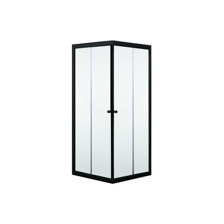 Swart Door Shower Corner Black 900x900x1850