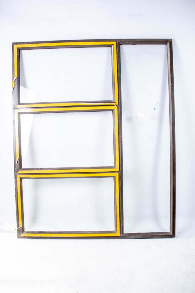 Aluminium Window Bronze 1500x1800 4 Lites