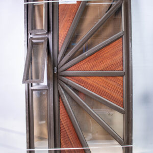 Aluminium Sidelight Door Wooden Clad 1.2x2.1