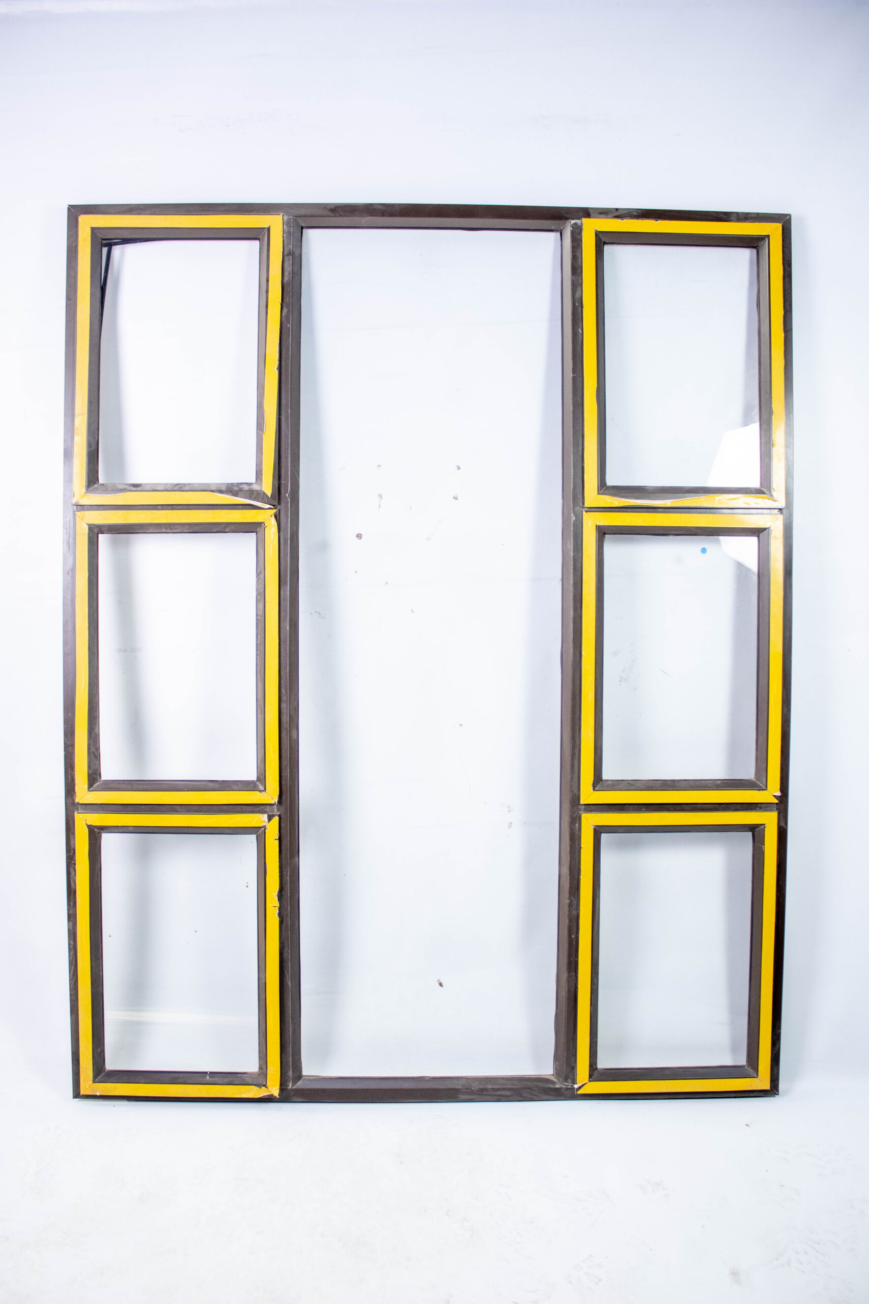 Aluminium Window Bronze 1500x1800 7 Lites