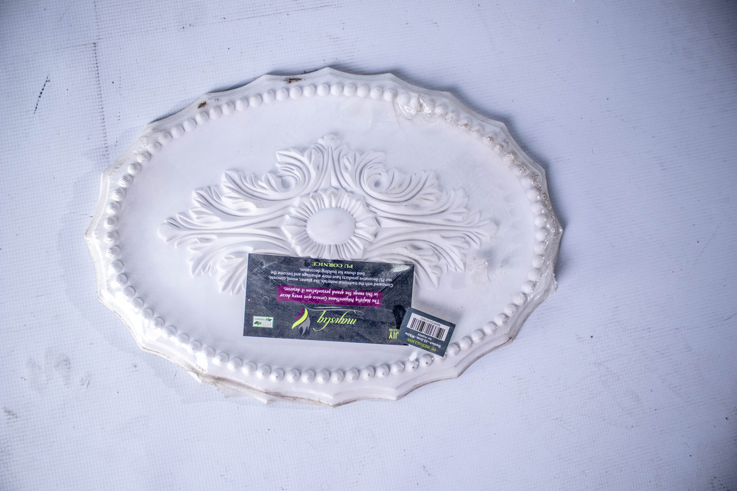 Polyst Medallion Sunset White