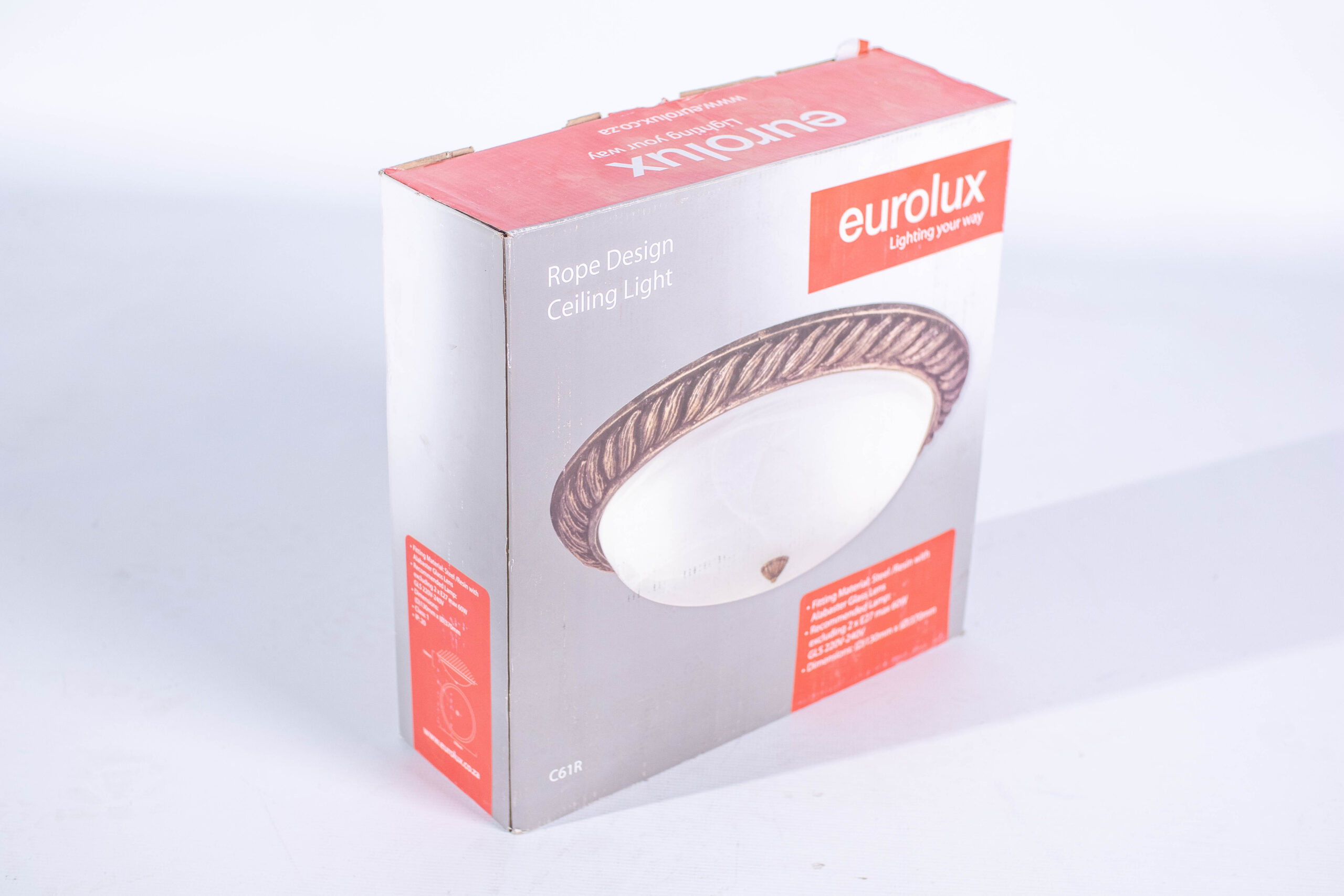 Rope Design Ceilling Light 370mm Rust