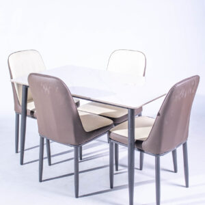 Table Marble 5Pc Rectangular